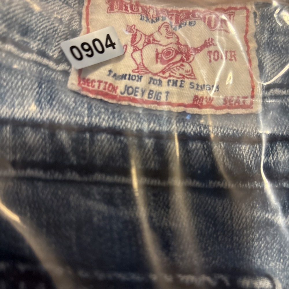 True Religion Joey Big T Blue Flared Jeans Made in USA Size 28 65-503MBT - Picture 10 of 10